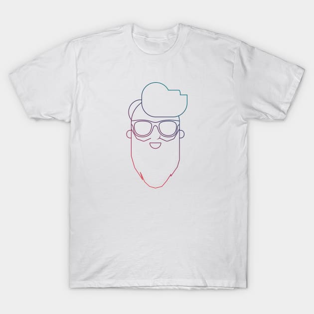 Neon Beardedguy T-Shirt by Beardedguy